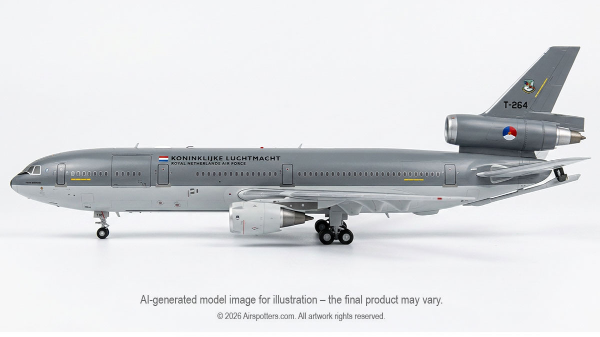 Inflight 200 Royal Netherlands Air Force KDC-10 T-264 model in 1:200 scale